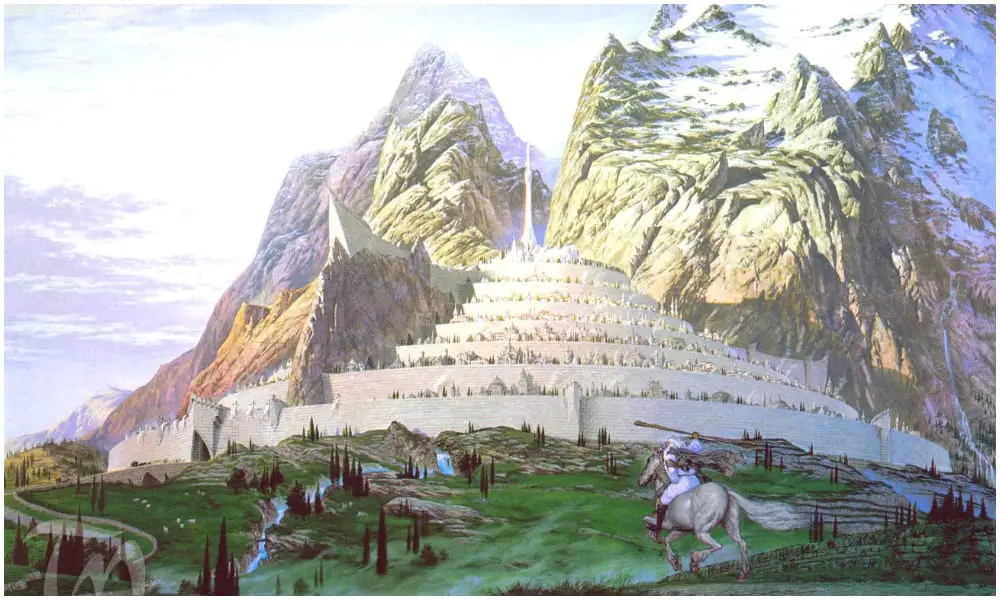 Lord of the Rings - Minas Tirith Hall of Kings Cross Section by