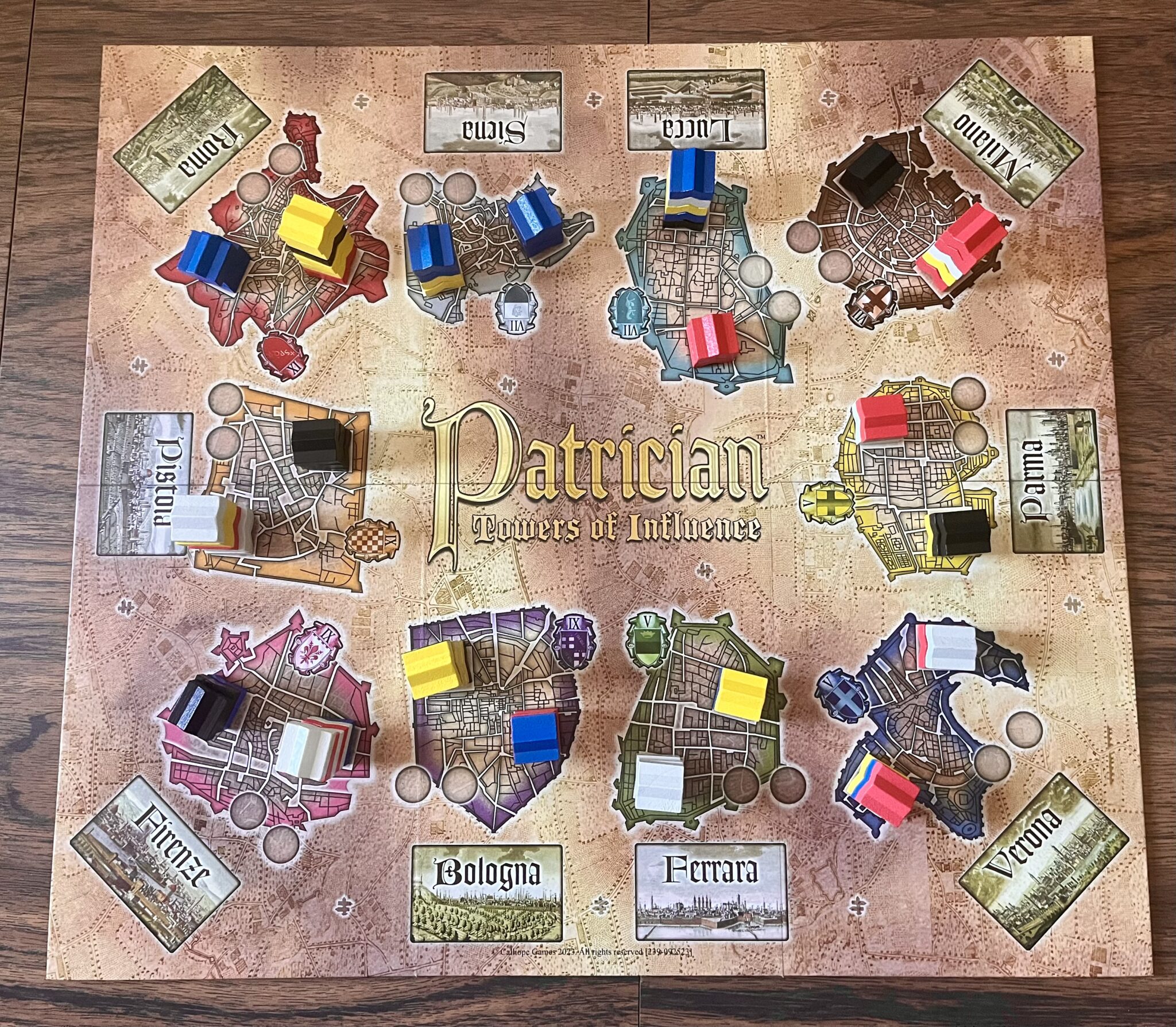 Patrician map completed with towers
