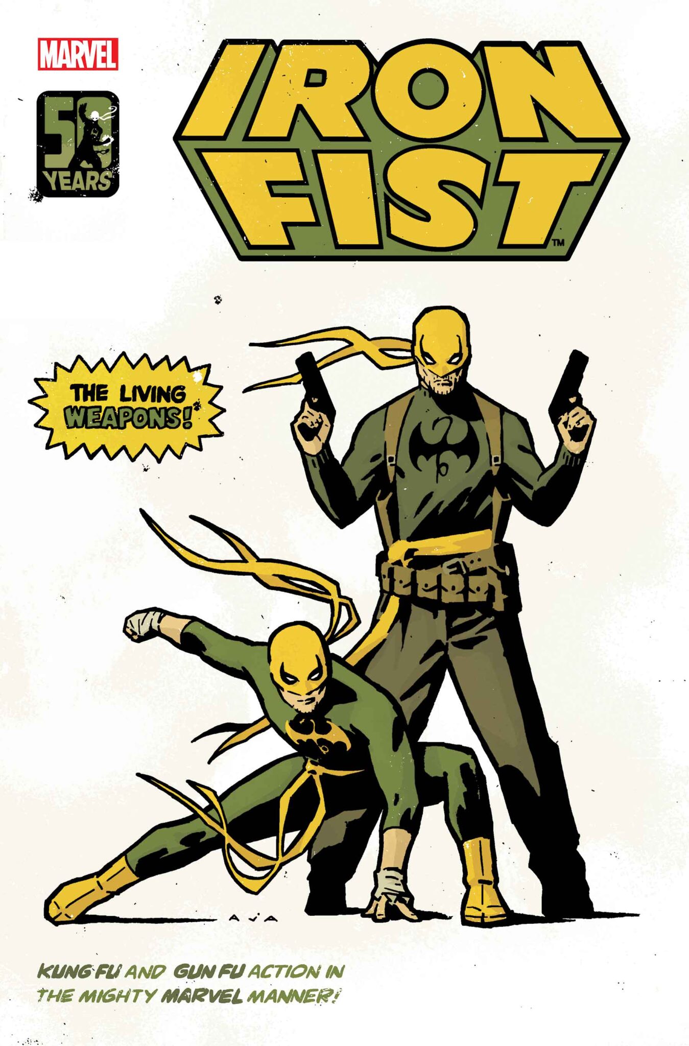 Iron Fist 50th Anniversary Special Variant Cover by DAVID AJA
