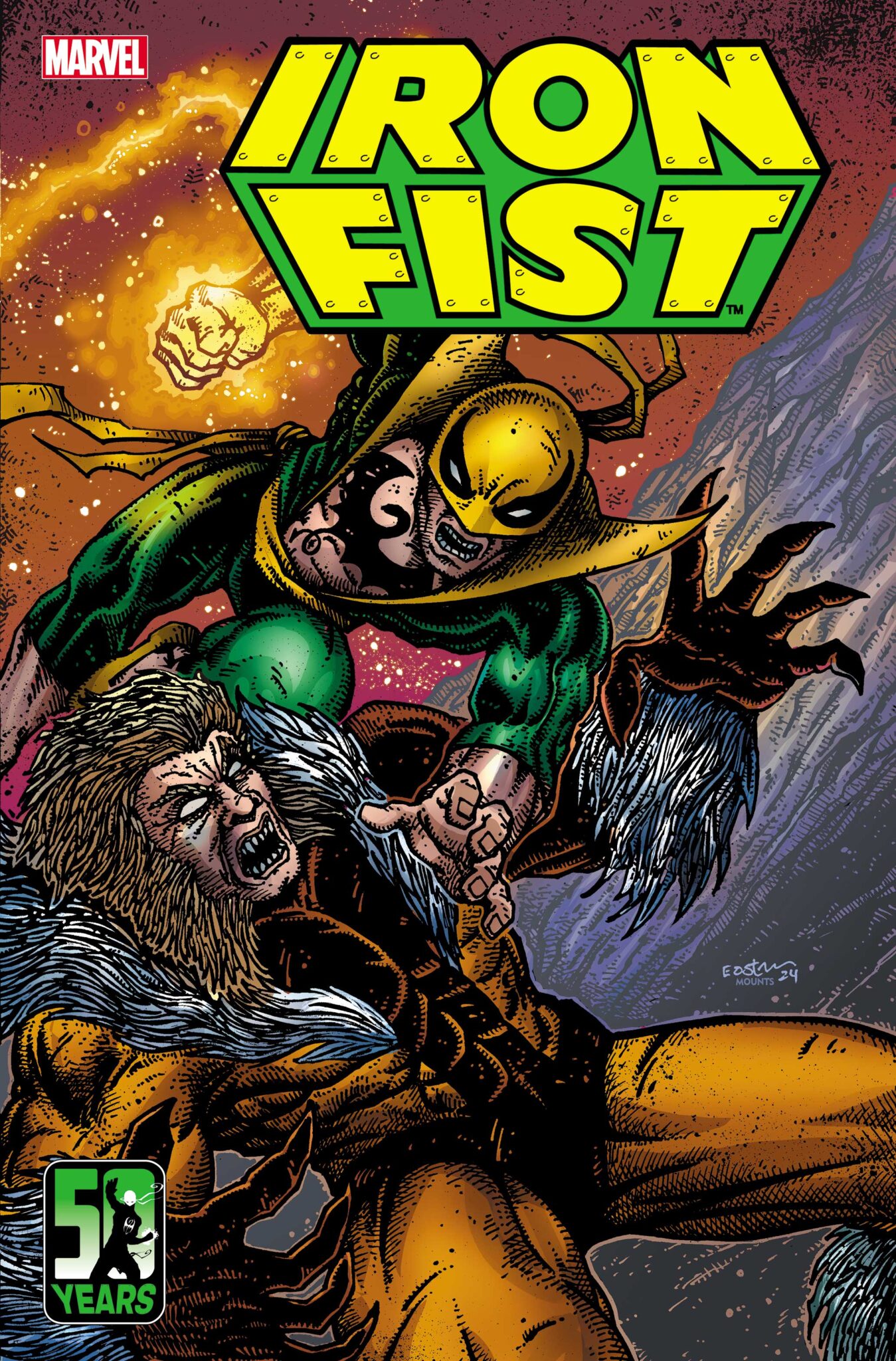 Iron Fist 50th Anniversary Special Variant Cover by KEVIN EASTMAN