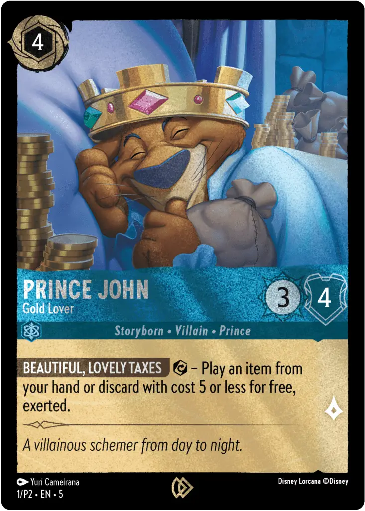 Lorcana King John card