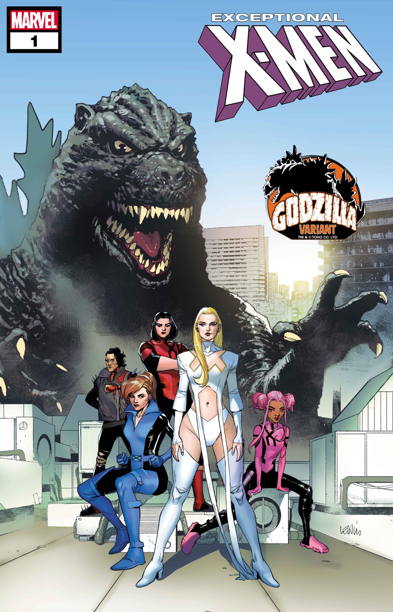 Exceptional X-Men Godzilla Variant Cover by LEINIL FRANCIS YU 