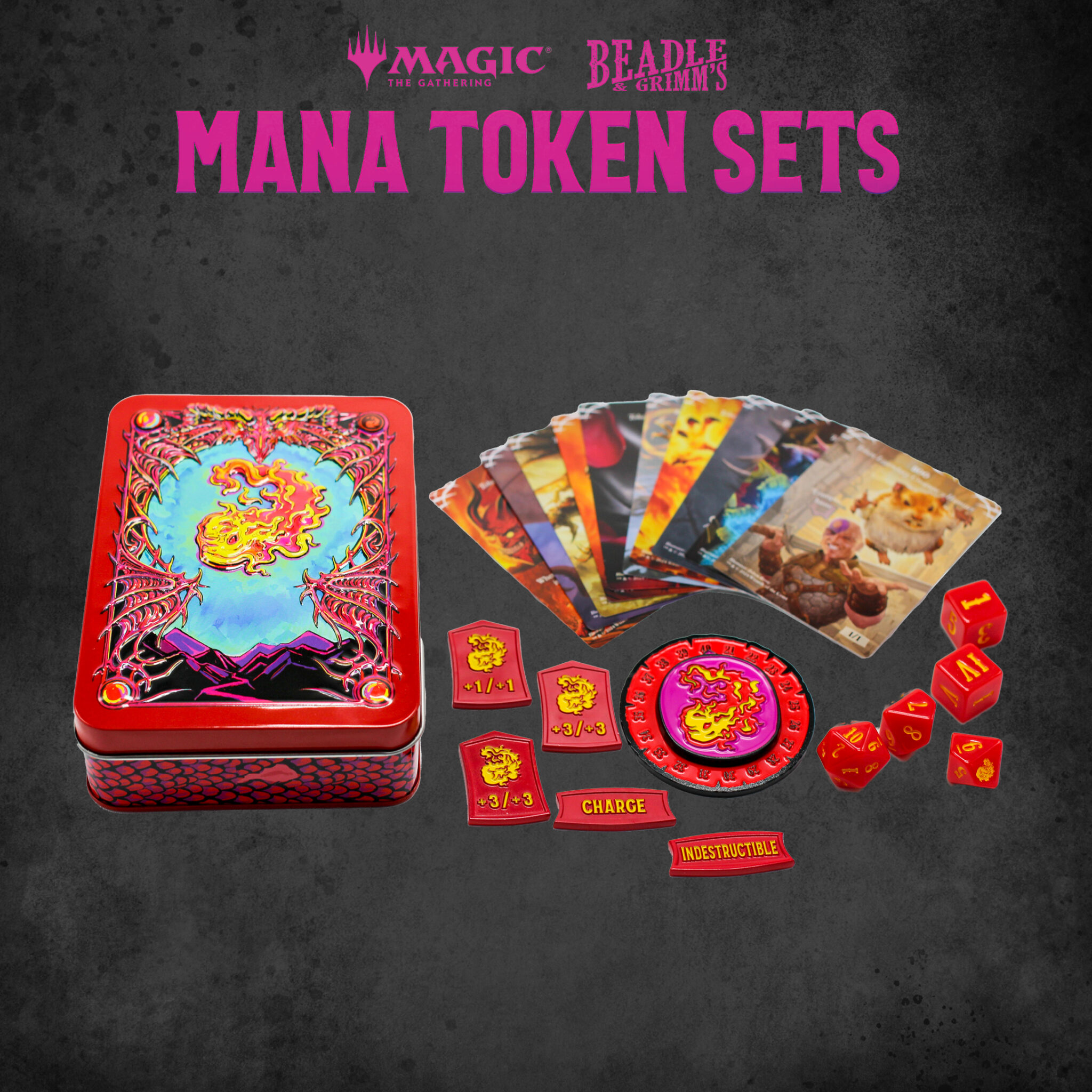 Beadle & Grimms Red Mana Token Set