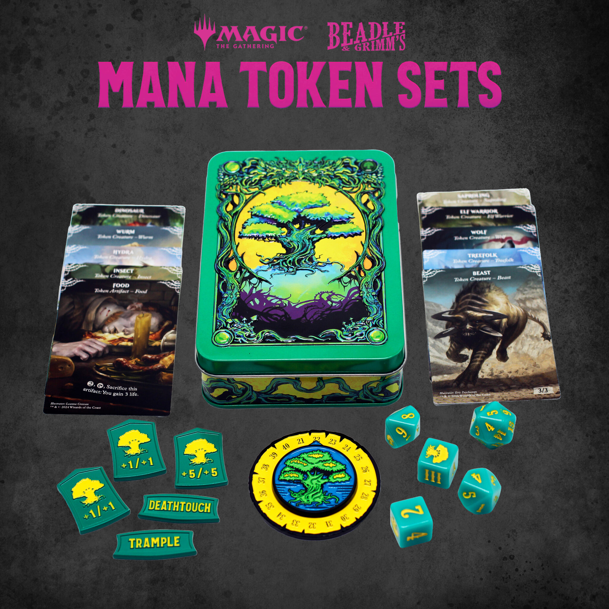 Beadle & Grimms Green Mana Token Set