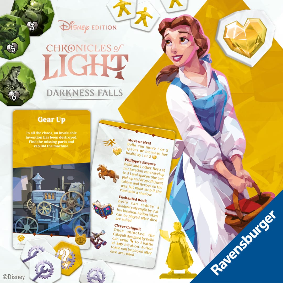 Chronicles of Light: Darkness Falls Belle cards and art