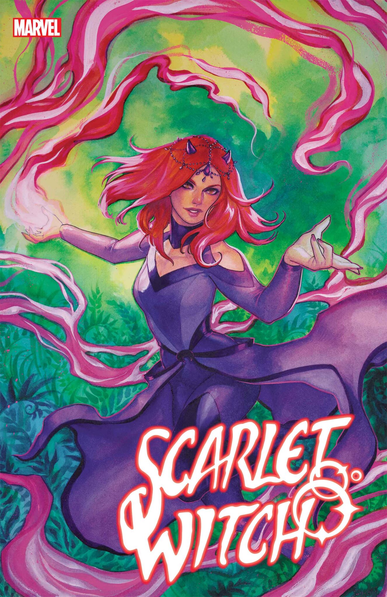 Scarlet Witch #6  Amaranth Foil Variant Cover by MEGHAN HETRICK