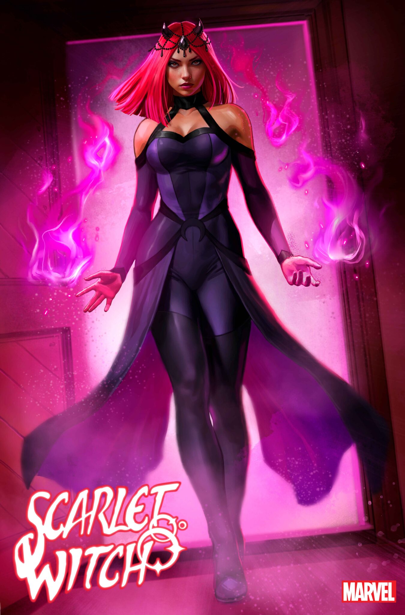 Scarlet Witch #6 Amaranth Variant Cover by IVÁN TALAVERA