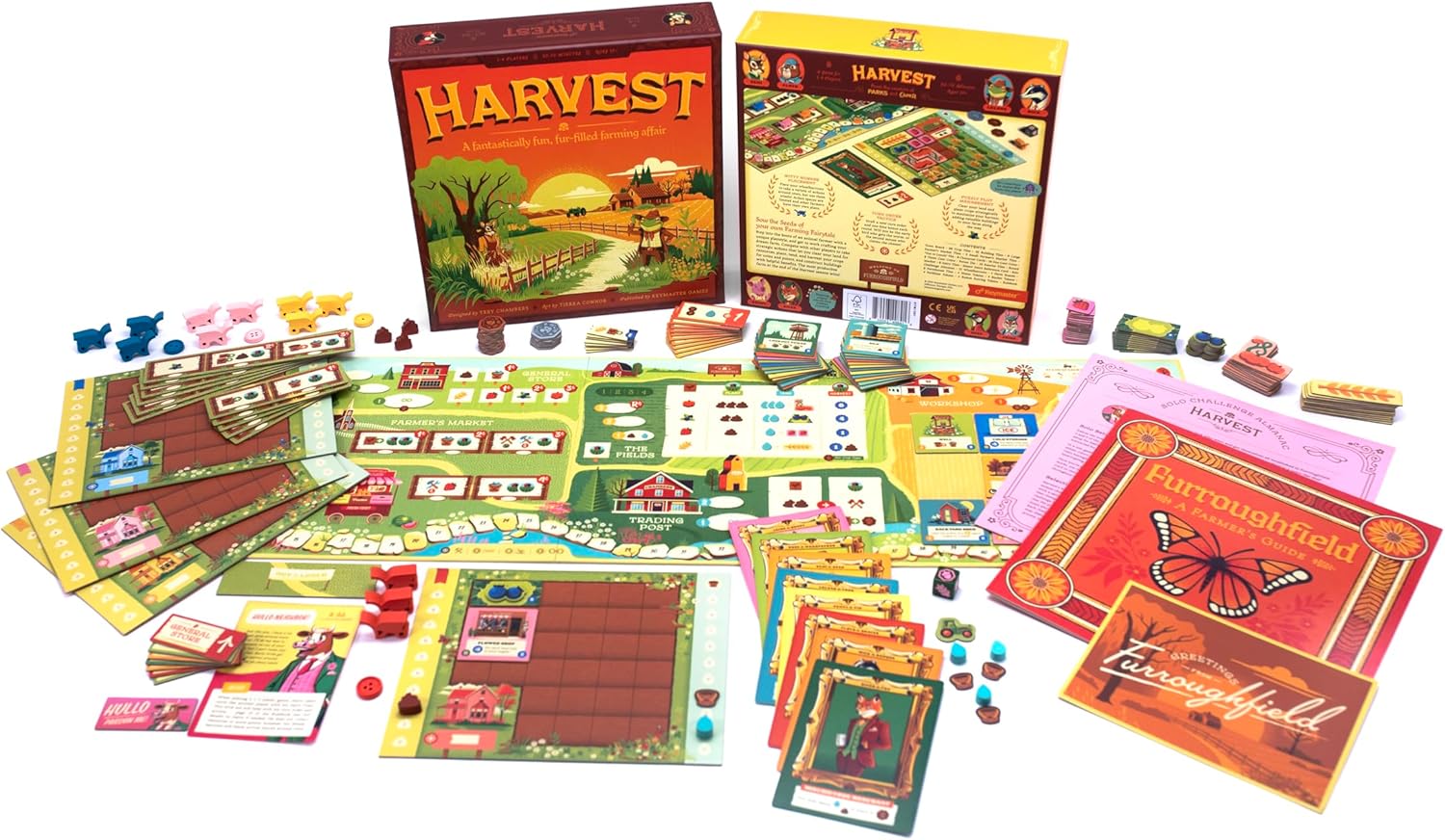 all the items in the harvest board game