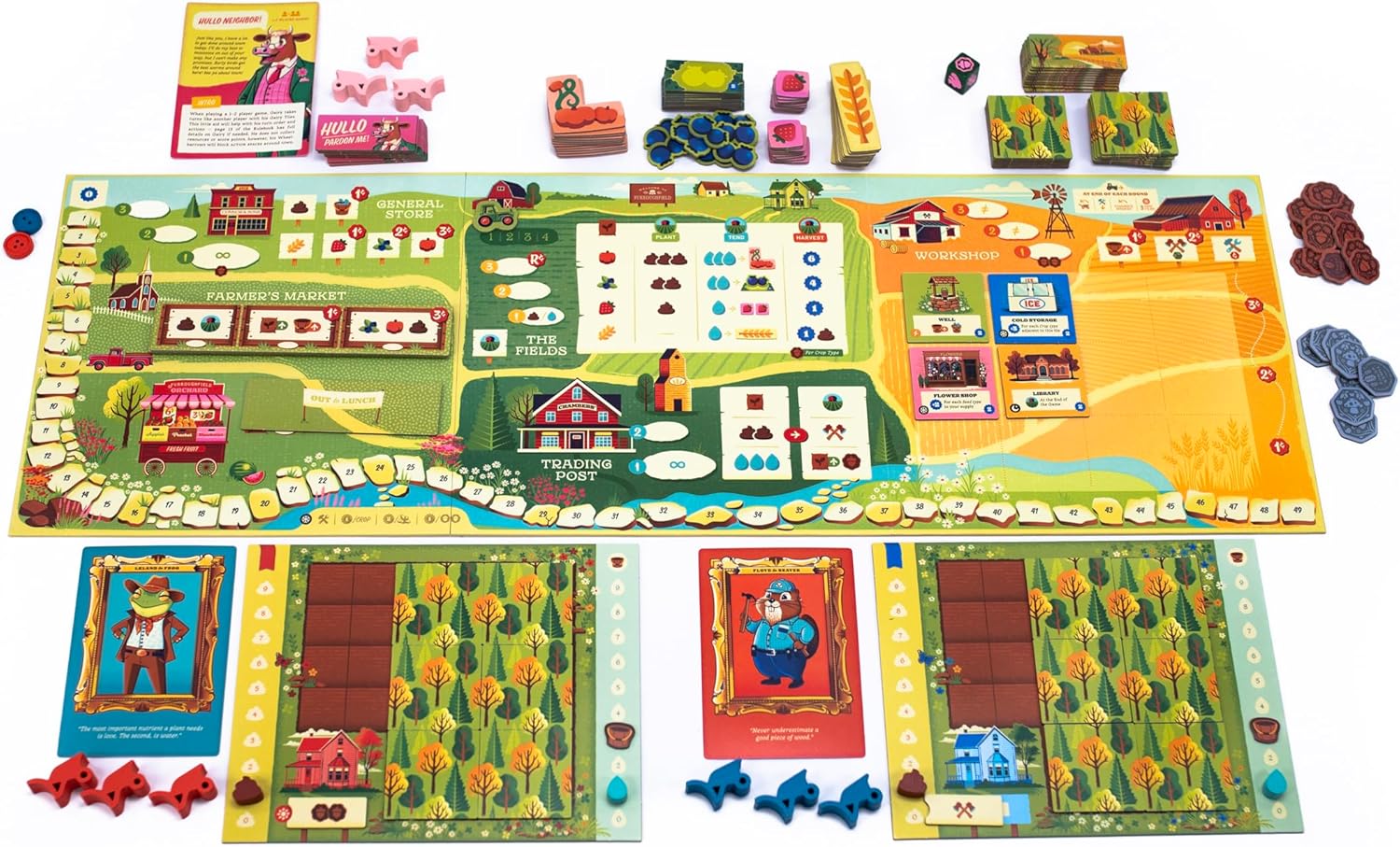 harvest set up to play for two playres 