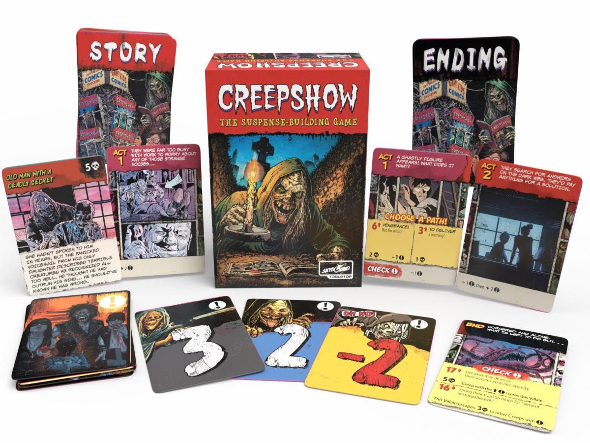 Creepshow: The Suspense Building Game  box and contents