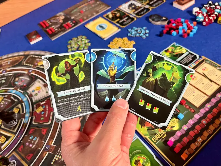 Weirdwood Manor cards in hand