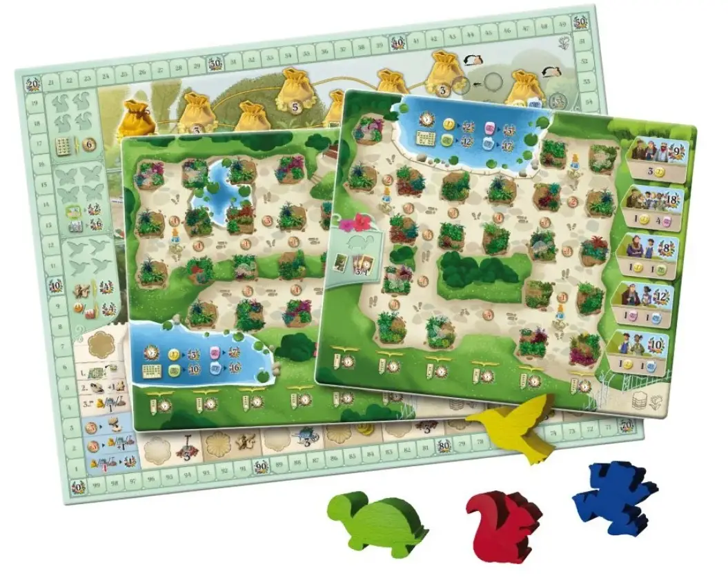 Expert game board and gardener boards with some animals in Botanicus