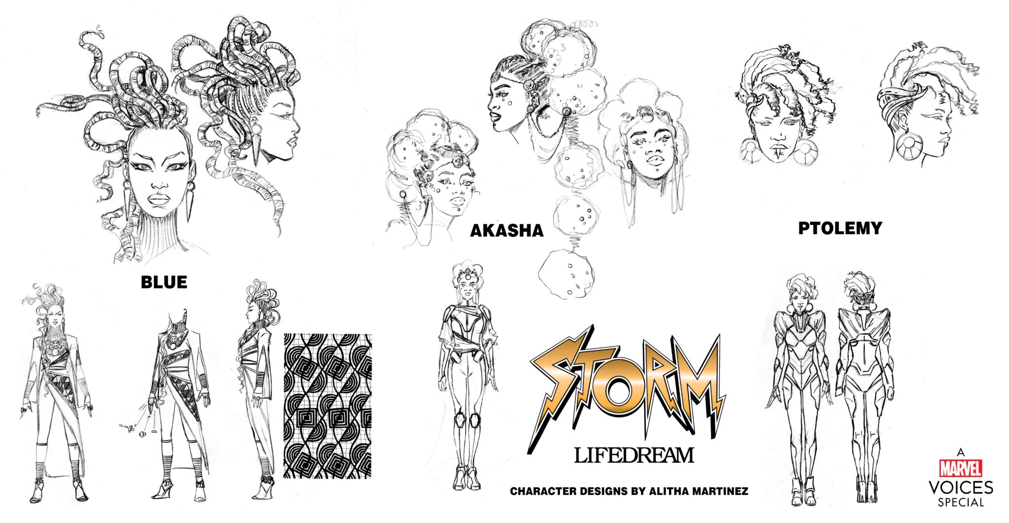 Storm Lifedream design sheet by Alitha Martinez