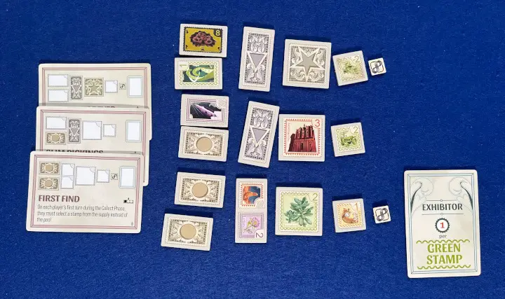 Stamp Swap setup for 3 players