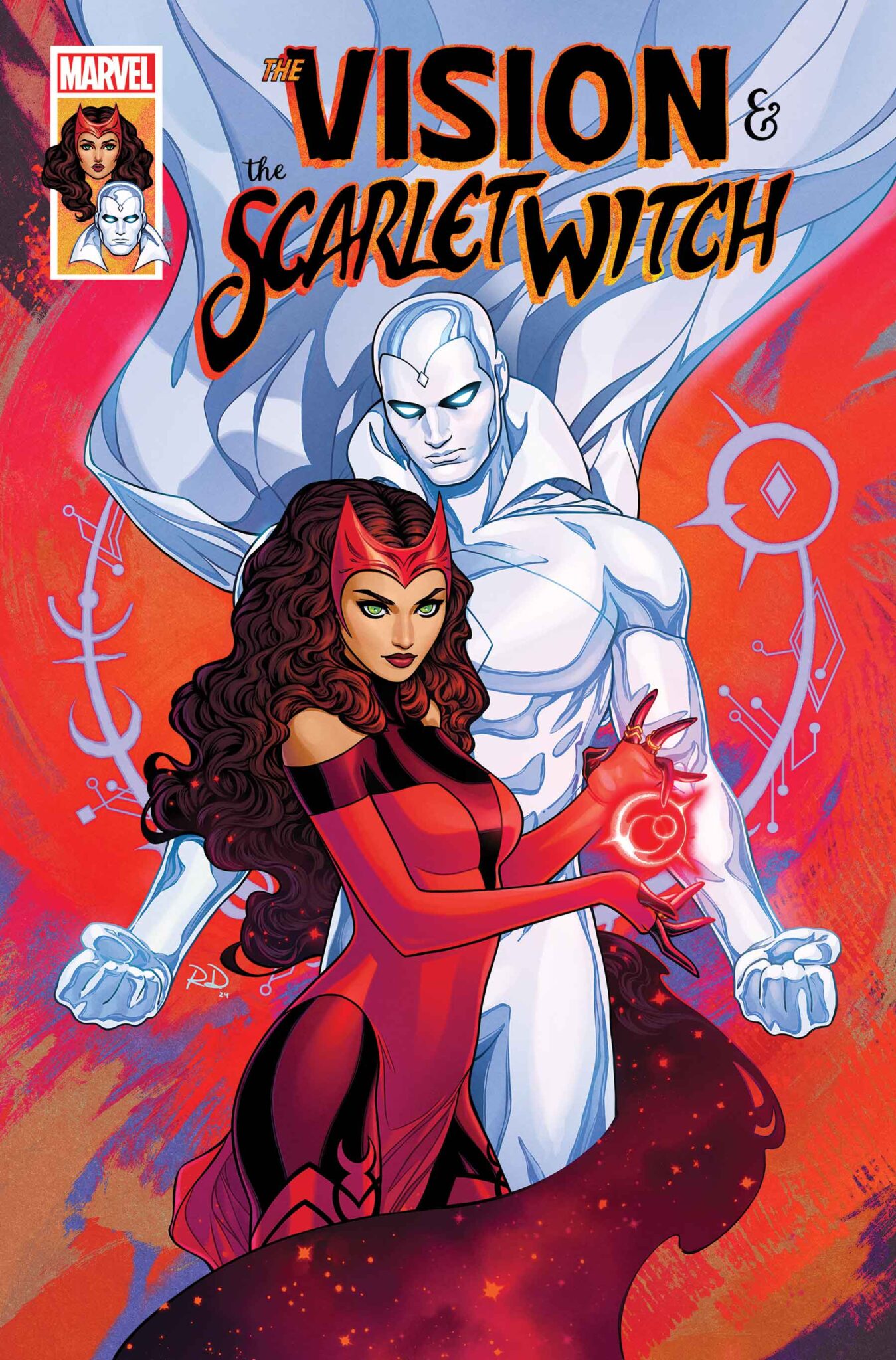 The Vision & Scarlet Witch Cover by RUSSELL DAUTERMAN