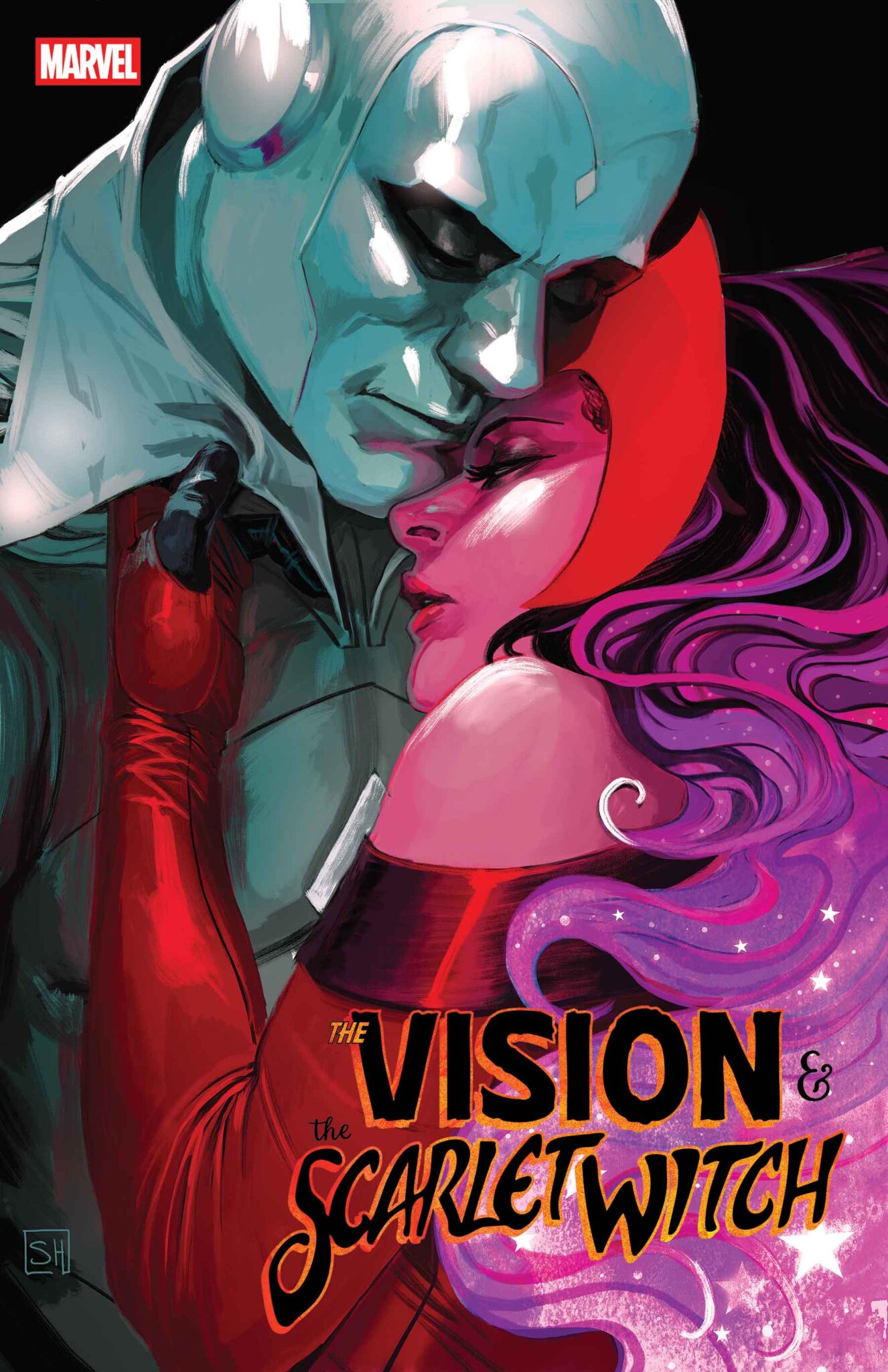 The Vision & Scarlet Witch Variant Cover by STEPHANIE HANS